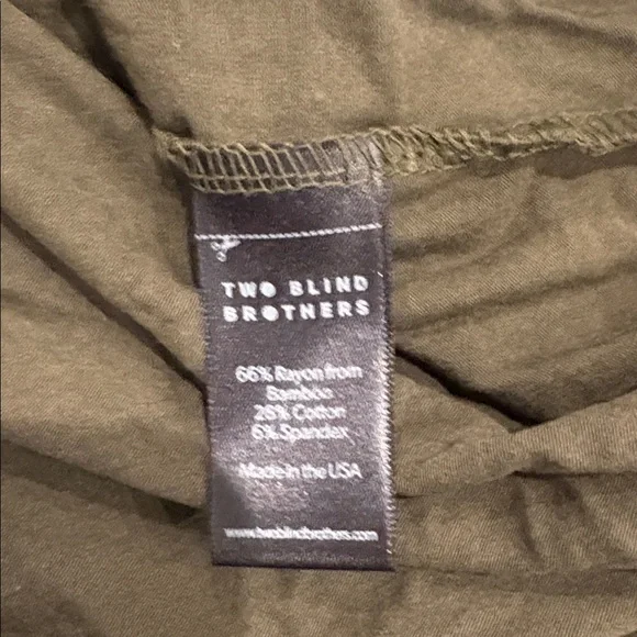 NEW! Two Blind Brothers Olive Short Sleeve Tee - Size Large - Picture 6 of 7